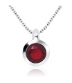 Necklace Silver Plain Circle SPE-80n